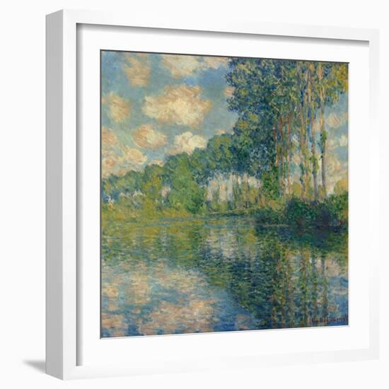 Poplars on the Epte-Claude Monet-Framed Giclee Print