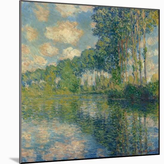 Poplars on the Epte-Claude Monet-Mounted Giclee Print