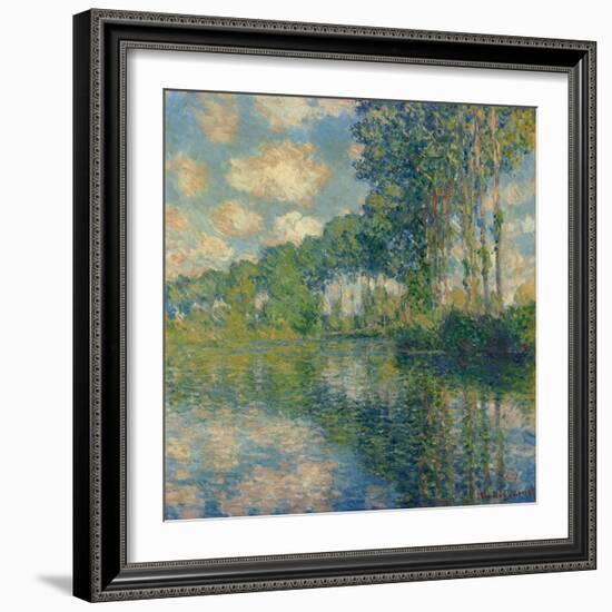 Poplars on the Epte-Claude Monet-Framed Giclee Print