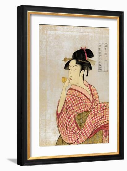 Poppen O Fuku Musume-Kitagawa Utamaro-Framed Giclee Print