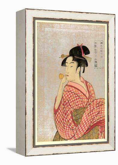 Poppen O Fuku Musume-Kitagawa Utamaro-Framed Premier Image Canvas