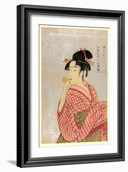 Poppen O Fuku Musume-Kitagawa Utamaro-Framed Giclee Print