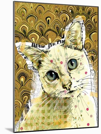 Poppet Cat III-Ken Hurd-Mounted Giclee Print