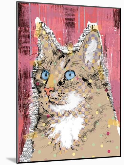 Poppet Cat IV-Ken Hurd-Mounted Giclee Print