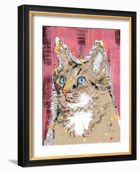 Poppet Cat IV-Ken Hurd-Framed Giclee Print