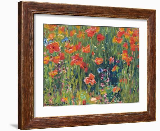 Poppies, 1888-Robert William Vonnoh-Framed Giclee Print