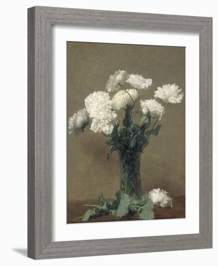 Poppies, 1891-Ignace Henri Jean Fantin-Latour-Framed Giclee Print