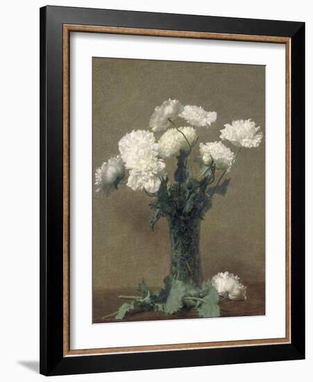 Poppies, 1891-Ignace Henri Jean Fantin-Latour-Framed Giclee Print