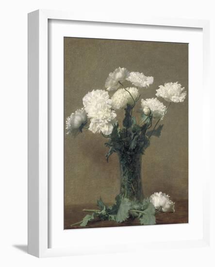 Poppies, 1891-Ignace Henri Jean Fantin-Latour-Framed Giclee Print