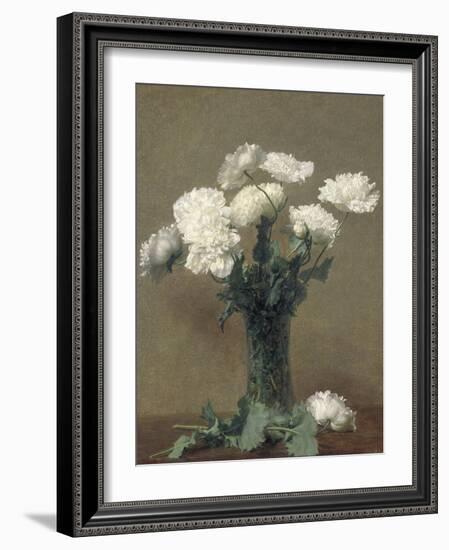 Poppies, 1891-Ignace Henri Jean Fantin-Latour-Framed Giclee Print