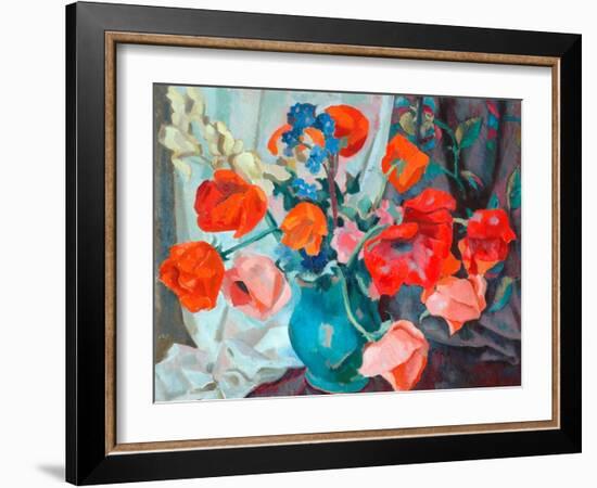 Poppies, 1917-Roger Eliot Fry-Framed Giclee Print