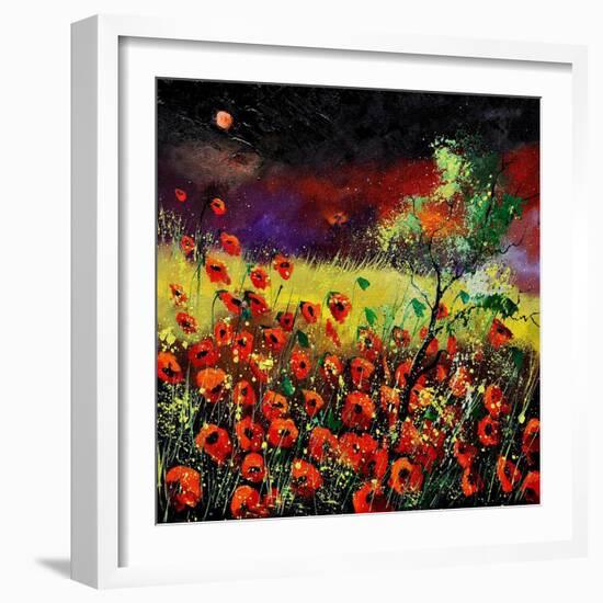 Poppies 7741-Pol Ledent-Framed Art Print