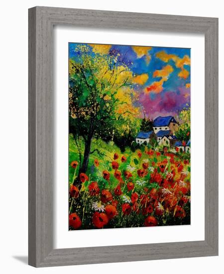 Poppies And Daisies 560110-Pol Ledent-Framed Art Print