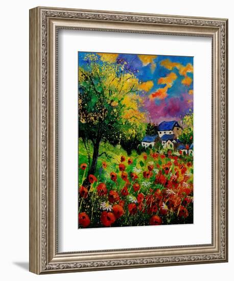 Poppies And Daisies 560110-Pol Ledent-Framed Art Print