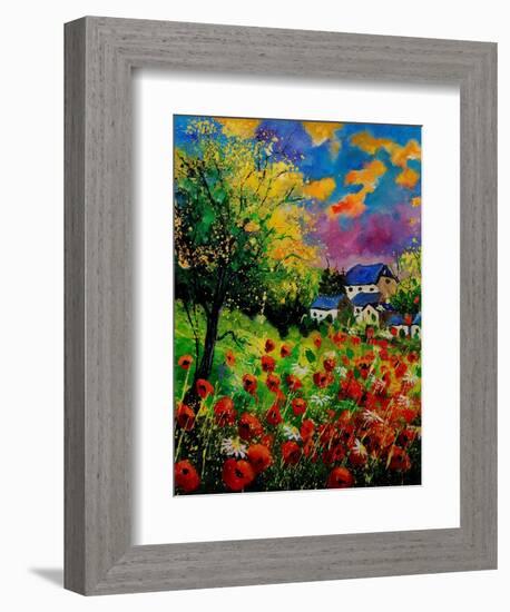 Poppies And Daisies 560110-Pol Ledent-Framed Art Print