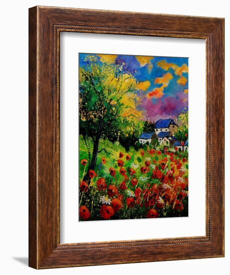 Poppies And Daisies 560110-Pol Ledent-Framed Art Print