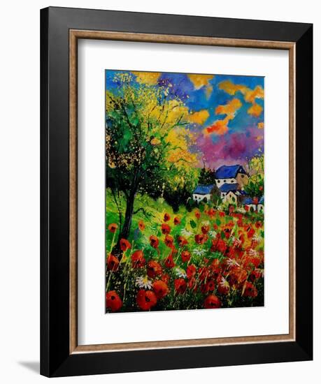 Poppies And Daisies 560110-Pol Ledent-Framed Art Print