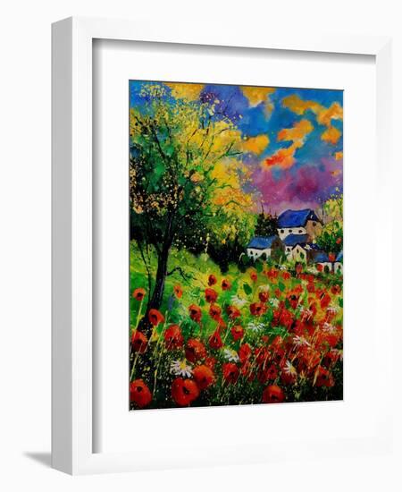 Poppies And Daisies 560110-Pol Ledent-Framed Art Print