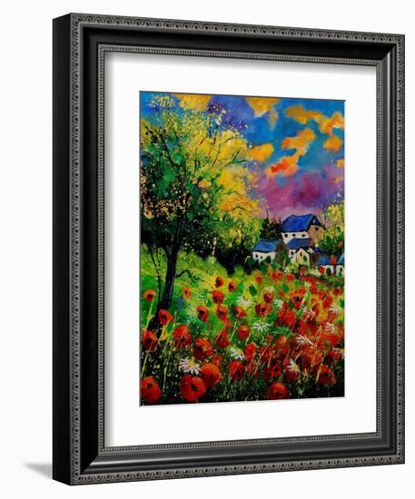 Poppies And Daisies 560110-Pol Ledent-Framed Art Print