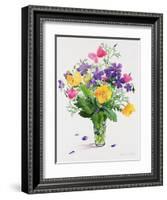 Poppies and Geraniums-Christopher Ryland-Framed Giclee Print