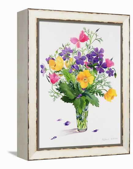 Poppies and Geraniums-Christopher Ryland-Framed Premier Image Canvas