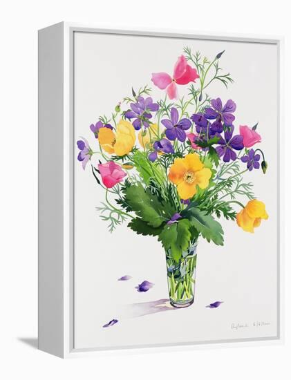 Poppies and Geraniums-Christopher Ryland-Framed Premier Image Canvas