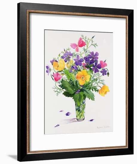 Poppies and Geraniums-Christopher Ryland-Framed Giclee Print