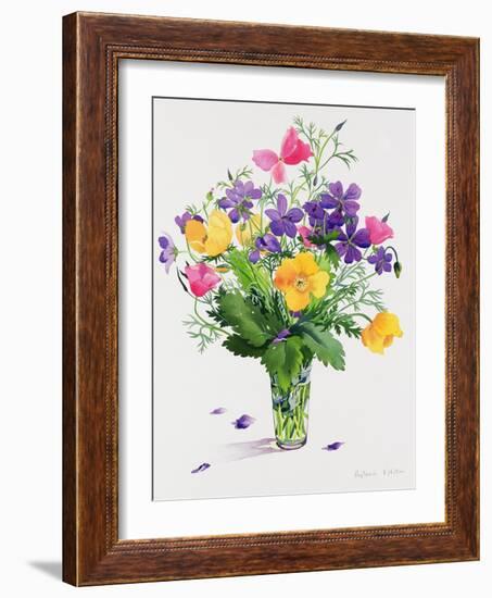 Poppies and Geraniums-Christopher Ryland-Framed Giclee Print