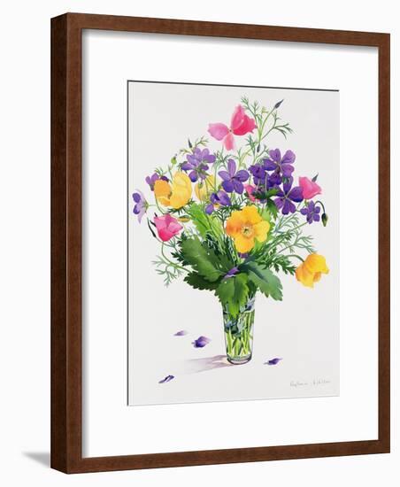 Poppies and Geraniums-Christopher Ryland-Framed Giclee Print