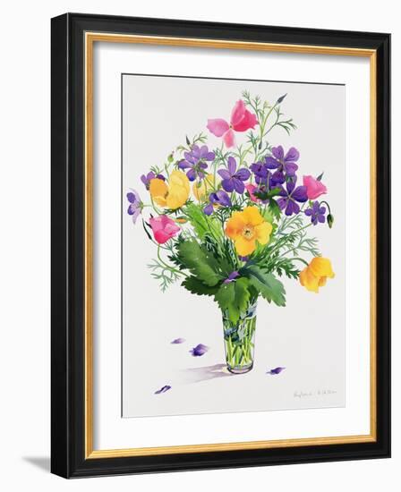 Poppies and Geraniums-Christopher Ryland-Framed Giclee Print