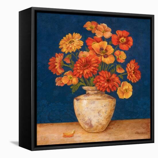 Poppies and Indigo I-Pamela Gladding-Framed Stretched Canvas