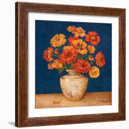 Poppies and Indigo I-Pamela Gladding-Framed Art Print