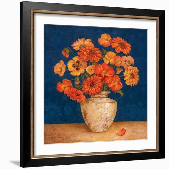 Poppies and Indigo II-Pamela Gladding-Framed Art Print