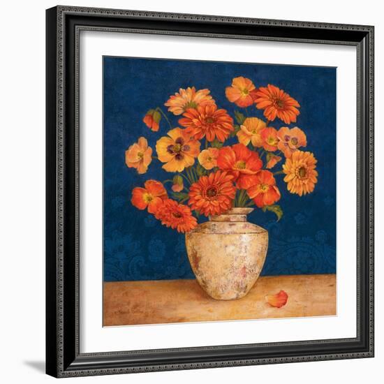 Poppies and Indigo II-Pamela Gladding-Framed Art Print