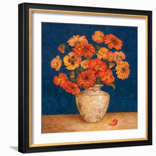 Poppies and Indigo II-Pamela Gladding-Framed Art Print