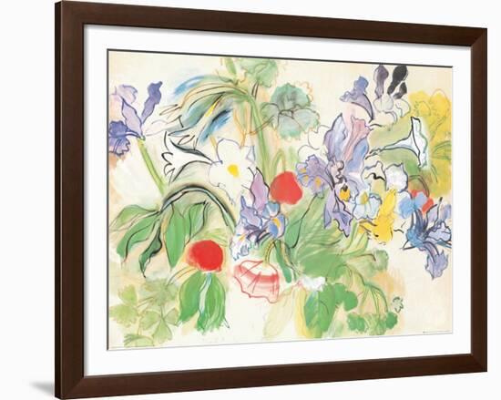 Poppies and Iris-Raoul Dufy-Framed Art Print