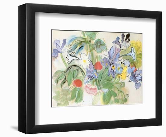 Poppies and Iris-Raoul Dufy-Framed Art Print