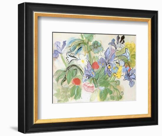 Poppies and Iris-Raoul Dufy-Framed Art Print