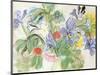 Poppies and Iris-Raoul Dufy-Mounted Art Print