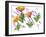 Poppies And Lavender-Wolf Heart Illustrations-Framed Giclee Print