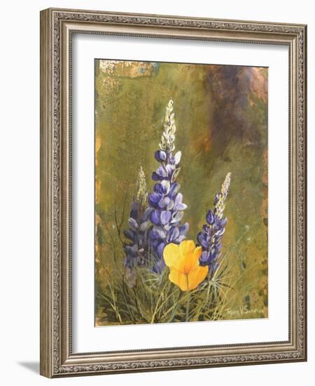 Poppies and Lupine-Trevor V. Swanson-Framed Giclee Print