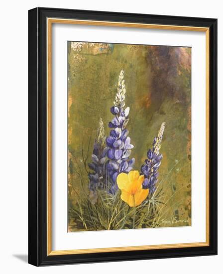 Poppies and Lupine-Trevor V. Swanson-Framed Giclee Print