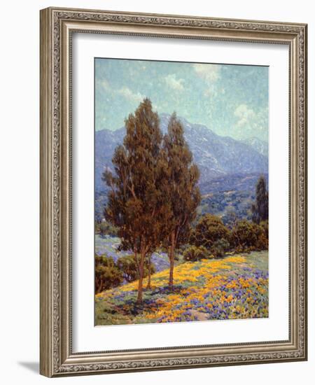Poppies and Lupines-Granville Redmond-Framed Art Print