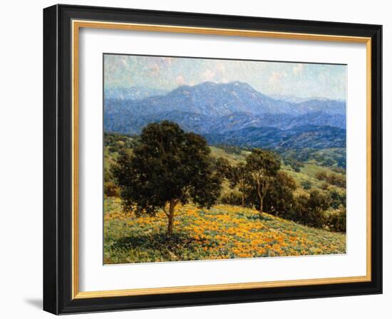 Poppies and Lupines-Granville Redmond-Framed Art Print