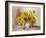 Poppies And Sunflowers-E^ Kruger-Framed Art Print