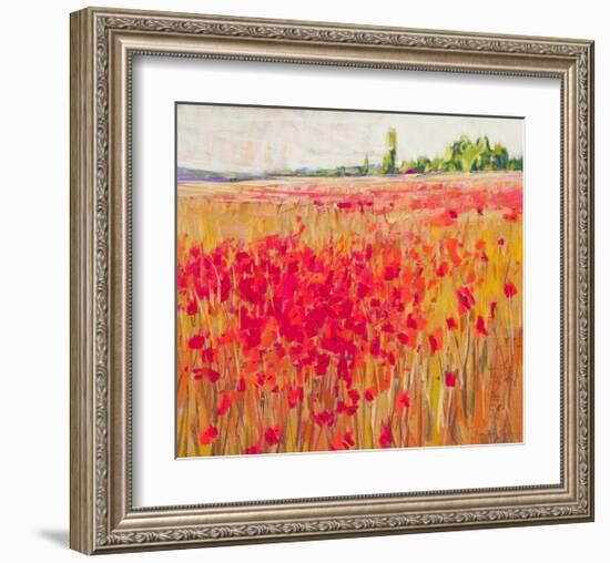 Poppies And Trees IX-null-Framed Art Print