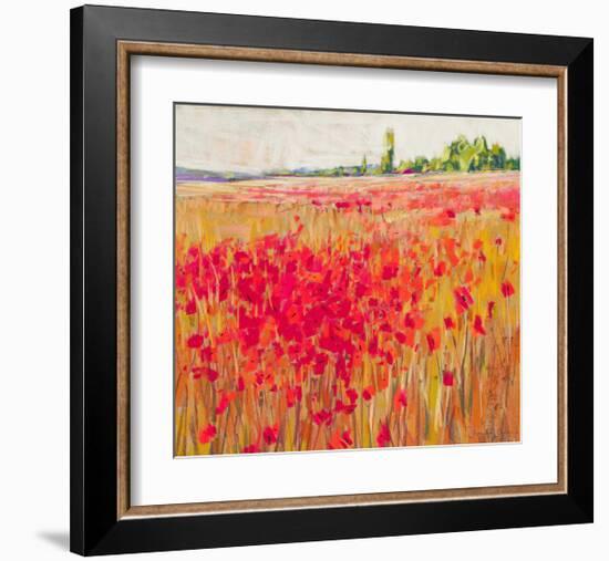 Poppies And Trees IX-null-Framed Art Print