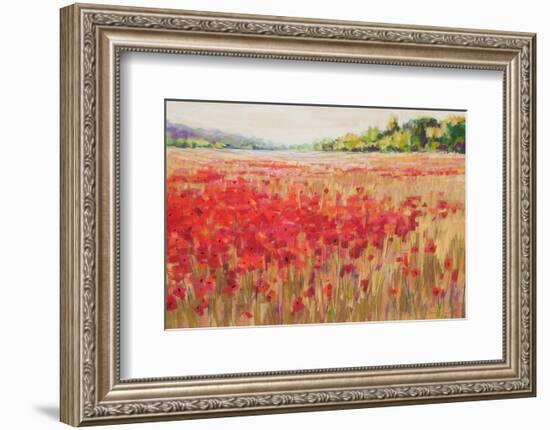 Poppies And Trees VI-null-Framed Art Print