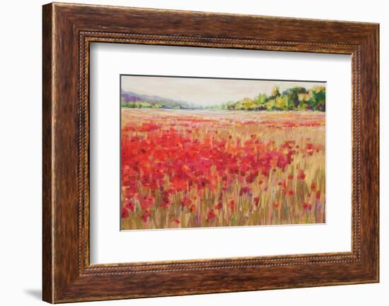 Poppies And Trees VI-null-Framed Art Print