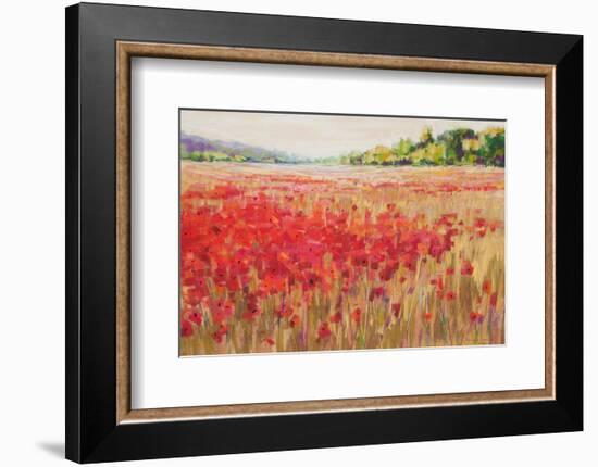 Poppies And Trees VI-null-Framed Art Print